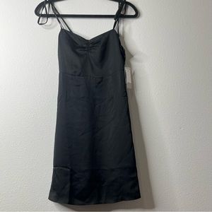 BP size xs mini thin night gown style black dress with adjustable straps